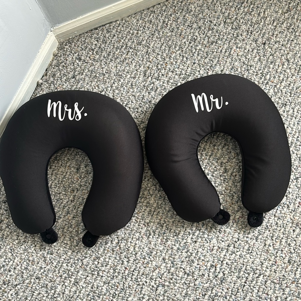 mr and mrs neck pillows
